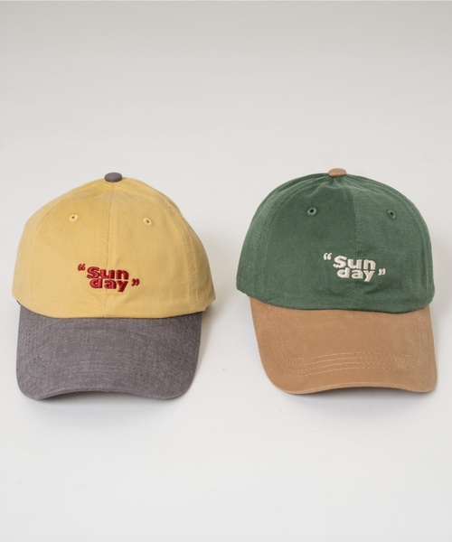 and D. petit main（アンドディープティマイン）の「【Dセレクト】SUNDAY配色キャップ（キャップ・キッズ・レモンイエロー/グリーン・F）」の9枚目の写真