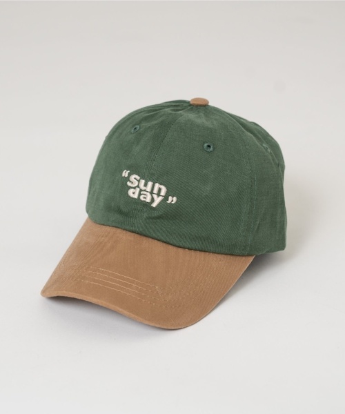 and D. petit main（アンドディープティマイン）の「【Dセレクト】SUNDAY配色キャップ（キャップ・キッズ・レモンイエロー/グリーン・F）」の8枚目の写真