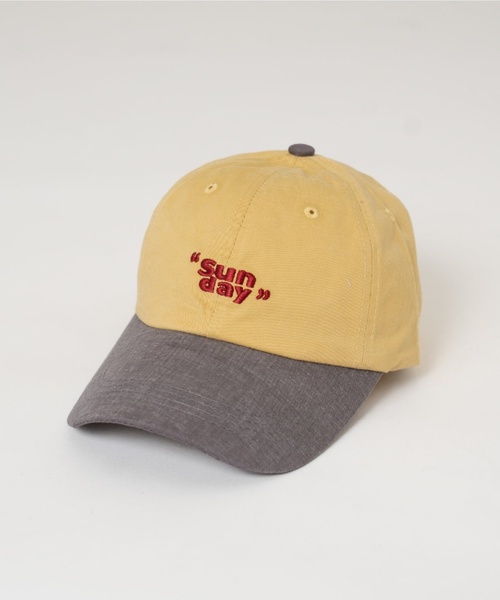 and D. petit main（アンドディープティマイン）の「【Dセレクト】SUNDAY配色キャップ（キャップ・キッズ・レモンイエロー/グリーン・F）」の7枚目の写真