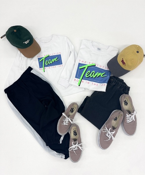 and D. petit main（アンドディープティマイン）の「【Dセレクト】SUNDAY配色キャップ（キャップ・キッズ・レモンイエロー/グリーン・F）」の3枚目の写真