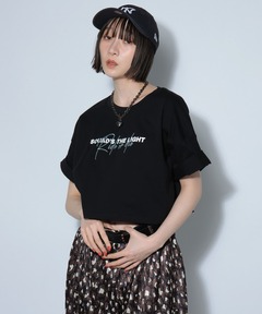セール】【新色追加】パールモチーフクロップドTシャツ（Tシャツ