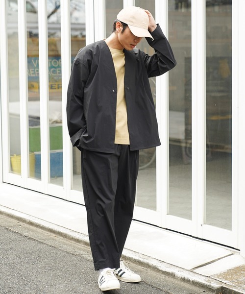 BAYFLOW（ベイフロー）の「【ストレッチ・吸水速乾・接触冷感】FLOWNEXカーディガン[セットアップ可]（カーディガン/ボレロ・メンズ・ブラック/ブラウン・LARGE/MEDIUM）」の3枚目の写真
