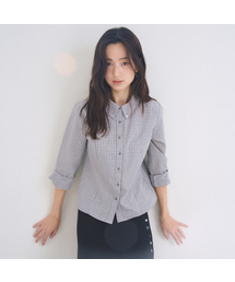Dear Button Check Shirt, Sky Blue
