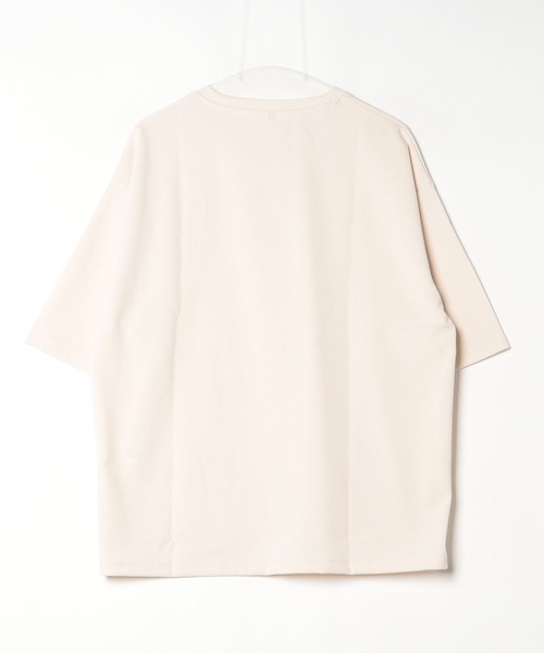 ARCADE（アーケード）の「身にまとうUVケア！梨地素材 クルーネックオーバーサイズ半袖カットソー（Tシャツ/カットソー・メンズ・ブラック/アイボリー/チャコール/ダークグリーン/ブルーグレー/カーキ・L/M/LL）」の19枚目の写真