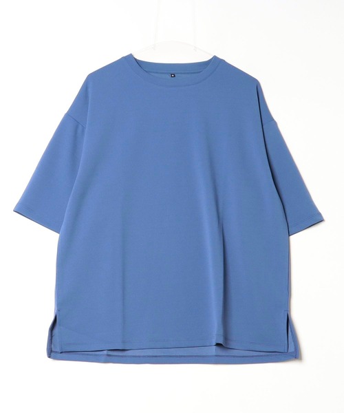 ARCADE（アーケード）の「身にまとうUVケア！梨地素材 クルーネックオーバーサイズ半袖カットソー（Tシャツ/カットソー・メンズ・ブラック/アイボリー/チャコール/ダークグリーン/ブルーグレー/カーキ・L/M/LL）」の21枚目の写真