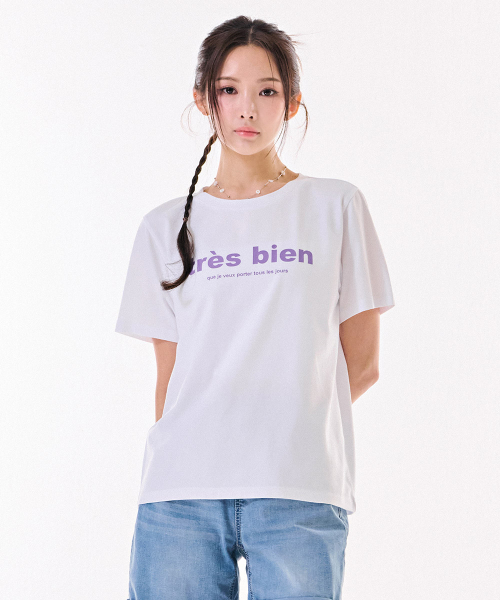 CHASECULT(チェイスカルト)の「レディースエッセンシャルレタリング半袖Tシャツ-DBZG5854C01(Tシャツ/カットソー・レディース・ホワイト・85/90/95)」の1枚目の写真