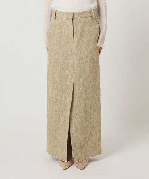 plage（プラージュ）の「R’IAM BALI 麻混ツイード スカート（スカート・レディース・ベージュ・38/36/34）」の9枚目の写真