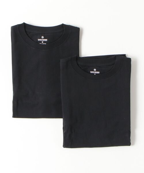 MAGIC NUMBER(マジック ナンバー)の「【MAGIC NUMBER】COTTON 2PAC T-SHIRT(Tシャツ/カットソー・メンズ・ブラック/ホワイト・MEDIUM/X-LARGE/LARGE)」の2枚目の写真