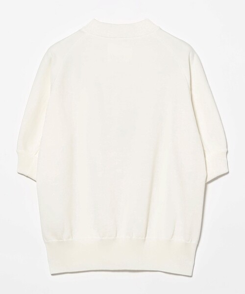 Demi-Luxe BEAMS(デミルクス ビームス)の「【8/6値下げ】AK+1 / モックネック ハーフスリーブ スウェット(スウェット・レディース・レッド/オフホワイト・ONE SIZE)」の12枚目の写真