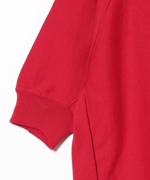 Demi-Luxe BEAMS(デミルクス ビームス)の「【8/6値下げ】AK+1 / モックネック ハーフスリーブ スウェット(スウェット・レディース・レッド/オフホワイト・ONE SIZE)」の16枚目の写真