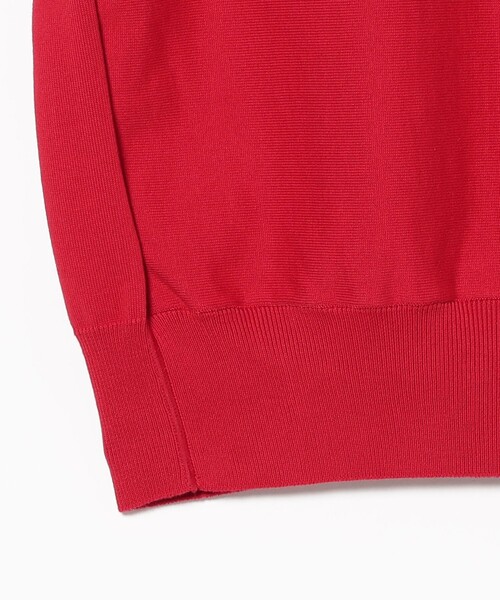 Demi-Luxe BEAMS(デミルクス ビームス)の「【8/6値下げ】AK+1 / モックネック ハーフスリーブ スウェット(スウェット・レディース・レッド/オフホワイト・ONE SIZE)」の17枚目の写真