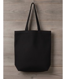 LIFEMAX（ライフマックス）の「【LIFEMAX/ライフマックス】オーガニックコットンキャンバストート(M) (カラー）/キャンバス 厚手 マチ付き 肩掛け 大容量 エコバッグ ブラック サステナブル（トートバッグ）」