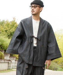 カヤ（カヤ）の「【カヤ】偉丈夫リジットデニムメンズ羽織（デニムジャケット）」