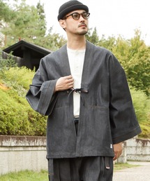 カヤ（カヤ）の「【カヤ】偉丈夫リジットデニムメンズ羽織（デニムジャケット）」