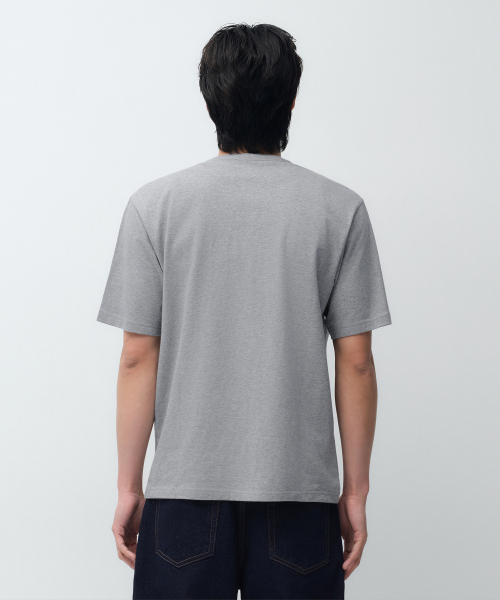 MUSINSA STANDARD（ムシンサスタンダード）の「ヘンリーネックTシャツ [ミディアムグレー]（Tシャツ/カットソー・メンズ・その他・SMALL/MEDIUM/LARGE/X-LARGE/2XL/3XL）」の11枚目の写真
