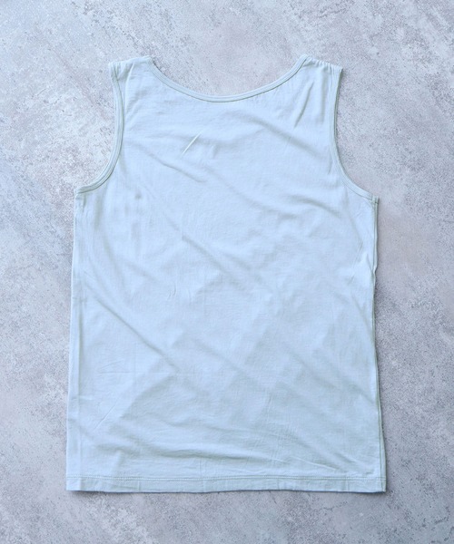 bulle de savon(ビュルデサボン)の「△コットン/モダール 40/1天竺 タンクトップ(Tシャツ/カットソー・レディース・ベージュ/グレー/ブラック・FREE)」の9枚目の写真