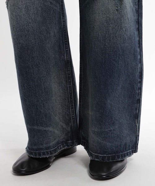HARE（ハレ）の「クラッシュフェードデニムパンツ(HARE)（デニムパンツ・メンズ・ブルー/ブラック・SMALL/MEDIUM）」の18枚目の写真