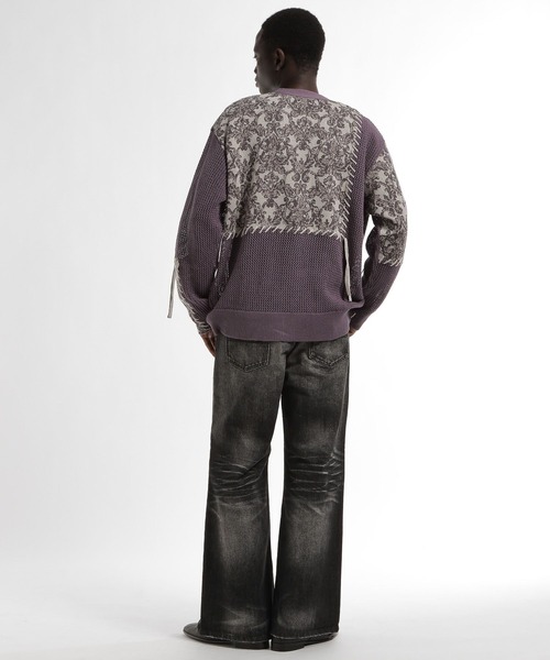 HARE（ハレ）の「クラッシュフェードデニムパンツ(HARE)（デニムパンツ・メンズ・ブルー/ブラック・SMALL/MEDIUM）」の6枚目の写真