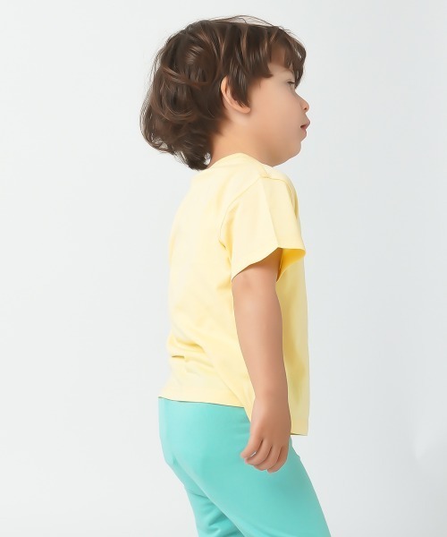 moimoln(モイモルン)の「【SOFT&】シンプルステッチ半袖Tシャツ(Tシャツ/カットソー・キッズ・イエロー/グリーン/ピンク・90cm/100cm/120cm/130cm/110cm)」の10枚目の写真