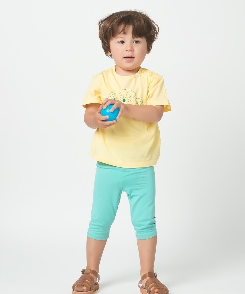 moimoln(モイモルン)の「【SOFT&】シンプルステッチ半袖Tシャツ(Tシャツ/カットソー・キッズ・イエロー/グリーン/ピンク・90cm/100cm/120cm/130cm/110cm)」の11枚目の写真