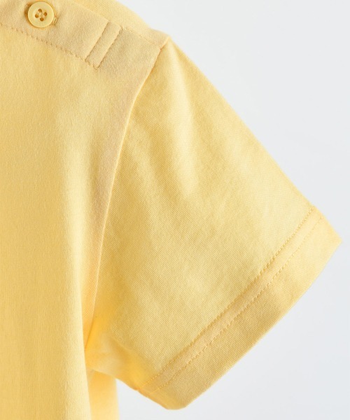 moimoln(モイモルン)の「【SOFT&】シンプルステッチ半袖Tシャツ(Tシャツ/カットソー・キッズ・イエロー/グリーン/ピンク・90cm/100cm/120cm/130cm/110cm)」の8枚目の写真