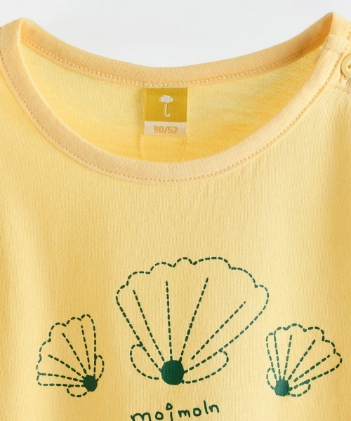 moimoln(モイモルン)の「【SOFT&】シンプルステッチ半袖Tシャツ(Tシャツ/カットソー・キッズ・イエロー/グリーン/ピンク・90cm/100cm/120cm/130cm/110cm)」の7枚目の写真