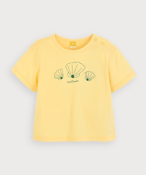 moimoln(モイモルン)の「【SOFT&】シンプルステッチ半袖Tシャツ(Tシャツ/カットソー・キッズ・イエロー/グリーン/ピンク・90cm/100cm/120cm/130cm/110cm)」の4枚目の写真