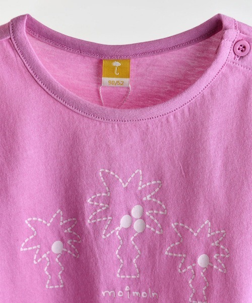 moimoln(モイモルン)の「【SOFT&】シンプルステッチ半袖Tシャツ(Tシャツ/カットソー・キッズ・イエロー/グリーン/ピンク・90cm/100cm/120cm/130cm/110cm)」の17枚目の写真