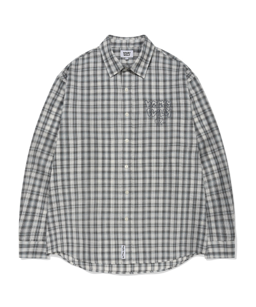 Wacky WiLLy（ワッキーウィリー）の「ベーシックチェック長袖シャツミント（シャツ/ブラウス・レディース・その他・MEDIUM/LARGE/X-LARGE/SMALL）」の10枚目の写真