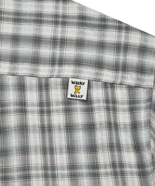 Wacky WiLLy（ワッキーウィリー）の「ベーシックチェック長袖シャツミント（シャツ/ブラウス・レディース・その他・MEDIUM/LARGE/X-LARGE/SMALL）」の3枚目の写真