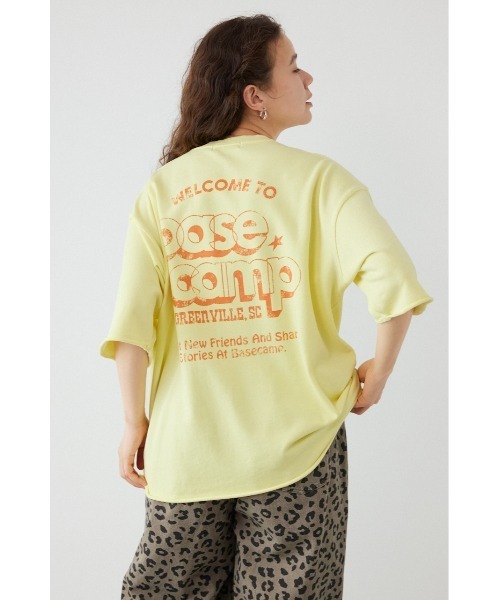 RODEO CROWNS WIDE BOWL(ロデオクラウンズワイドボウル)の「ミニ裏毛ハーフスリーブトップス(その他トップス・レディース・オフホワイト/ライトイエロー/チャコールグレー・FREE)」の6枚目の写真