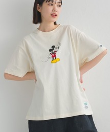 【DISCUS】Disney/Tシャツ オーバーサイズミッキープリント半袖Tシャツ②