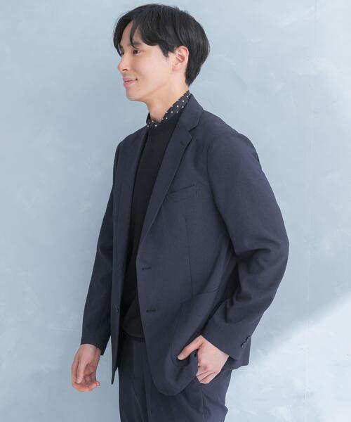 【ネイビー】LIFE STYLE TAILOR メランジストレッチジャケット セール】LIFE STYLE TAILOR メランジストレッチジャケット（その他