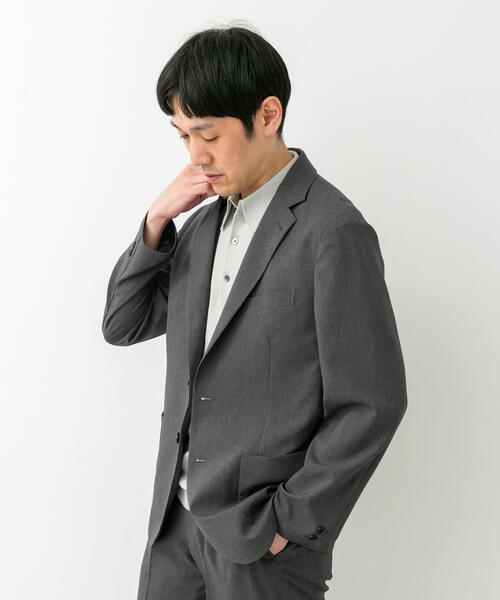 【GRAY】LIFE STYLE TAILOR リネンライクコンフォータブルジャケット URBAN RESEARCH DOORS｜LIFE STYLE TAILOR リネンライク