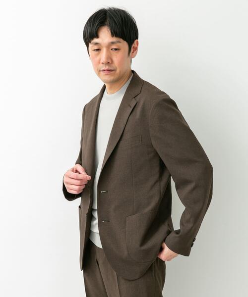URBAN RESEARCH DOORS(アーバンリサーチドアーズ)の「LIFE STYLE TAILOR リネンライクコンフォータブルジャケット(その他アウター・メンズ・ブラウン系その他/グレー/ブルー系その他・MEDIUM/LARGE/SMALL/X-LARGE)」の6枚目の写真