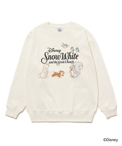 NON TOKYO(ノントーキョー)の「Disney 『Snow White』 NON TOKYO PRINT PULLOVER SWEAT(ANIMALS)(スウェット・レディース・ブラック/グレー/ホワイト・1/2)」の2枚目の写真