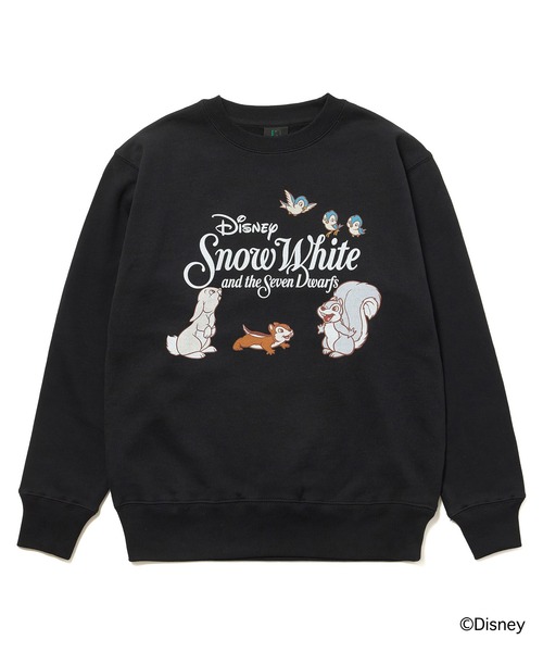 NON TOKYO(ノントーキョー)の「Disney 『Snow White』 NON TOKYO PRINT PULLOVER SWEAT(ANIMALS)(スウェット・レディース・ブラック/グレー/ホワイト・1/2)」の6枚目の写真