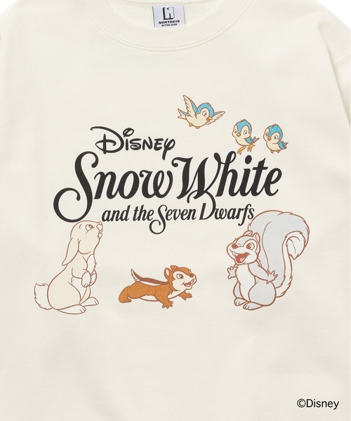 NON TOKYO(ノントーキョー)の「Disney 『Snow White』 NON TOKYO PRINT PULLOVER SWEAT(ANIMALS)(スウェット・レディース・ブラック/グレー/ホワイト・1/2)」の12枚目の写真