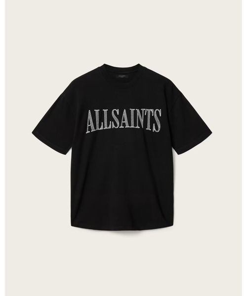 ALLSAINTS(オールセインツ)の「DASH ETTA OVERSIZED EMBROIDERED T-SHIRT | DASH ETTA オーバーサイズ 刺繍 Tシャツ(Tシャツ/カットソー・レディース・ブラック・XS/M/L/S)」の8枚目の写真