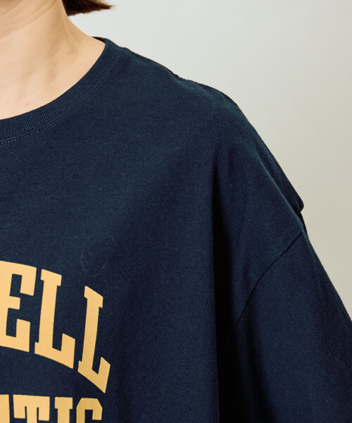 FREAK'S STORE(フリークスストア)の「限定展開 RUSSELL ATHLETIC × FREAK'S STORE/ラッセルアスレチック 別注 フロッキー プリント 半袖 Tシャツ(Tシャツ/カットソー・レディース・オフホワイト/ネイビー/ブラック/レッド/ライトグレー・フリ-)」の17枚目の写真