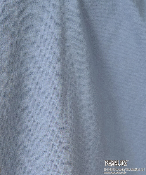 ピーナツ様向け 限定展開 別注/PEANUTS/ピーナッツ サガラ刺繍半袖Tシャツ（Tシャツ
