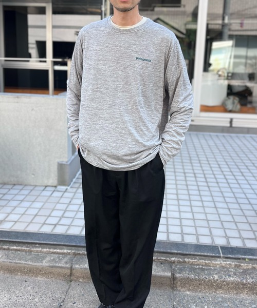 patagonia(パタゴニア)の「【Patagonia】パタゴニア M's L/S Cap Cool Daily Graphic Shirt グラフィック ロングスリーブ(Tシャツ/カットソー・メンズ・サンドベージュ/グレー・S/M/L/XL)」の5枚目の写真