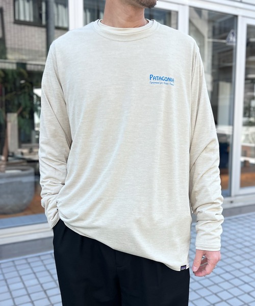 patagonia(パタゴニア)の「【Patagonia】パタゴニア M's L/S Cap Cool Daily Graphic Shirt グラフィック ロングスリーブ(Tシャツ/カットソー・メンズ・サンドベージュ/グレー・S/M/L/XL)」の9枚目の写真