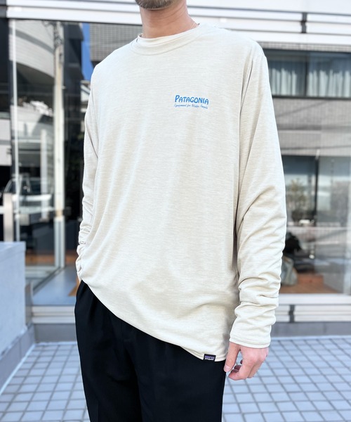 patagonia(パタゴニア)の「【Patagonia】パタゴニア M's L/S Cap Cool Daily Graphic Shirt グラフィック ロングスリーブ(Tシャツ/カットソー・メンズ・サンドベージュ/グレー・S/M/L/XL)」の8枚目の写真