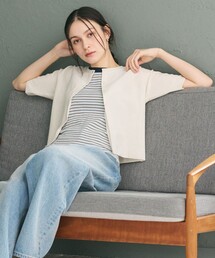 BEAUTY&YOUTH UNITED ARROWS | 【WEB限定】ラメ ショートスリーブカーディガン(カーディガン/ボレロ)