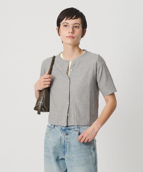 BEAUTY&YOUTH UNITED ARROWS（ビューティーアンドユースユナイテッドアローズ）の「【WEB限定】ラメ ショートスリーブカーディガン（カーディガン/ボレロ・レディース・ライトブルー/ナチュラル/グレー・FREE）」の15枚目の写真