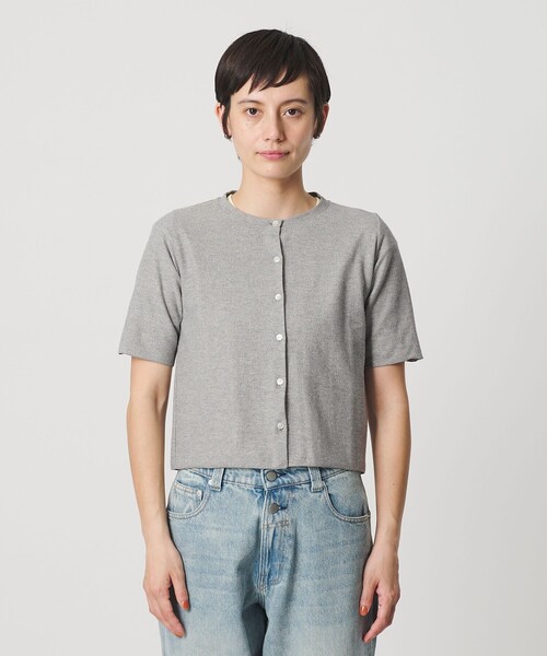 BEAUTY&YOUTH UNITED ARROWS（ビューティーアンドユースユナイテッドアローズ）の「【WEB限定】ラメ ショートスリーブカーディガン（カーディガン/ボレロ・レディース・ライトブルー/ナチュラル/グレー・FREE）」の17枚目の写真