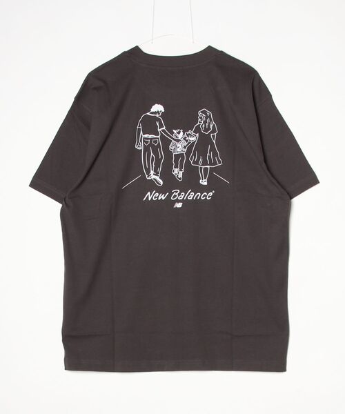 NEW BALANCE（ニューバランス）の「【別注】ニューバランス New Balance HomeSweetHomeTShirt 限定コラボ（Tシャツ/カットソー・メンズ・オフホワイト/ブラック・S/M/L/LL/3L）」の3枚目の写真