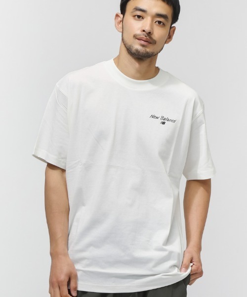 NEW BALANCE（ニューバランス）の「【別注】ニューバランス New Balance HomeSweetHomeTShirt 限定コラボ（Tシャツ/カットソー・メンズ・オフホワイト/ブラック・S/M/L/LL/3L）」の4枚目の写真