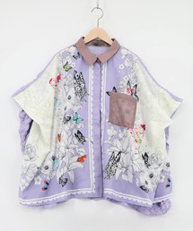 iS ScoLar（イズスカラー）の「562215：お花いっぱい アンティーク調シャツ（シャツ/ブラウス）」